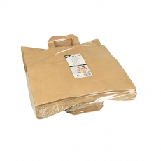 50 Tragetaschen, Papier 27 cm x 32 cm x 17 cm braun mit Tragegriff