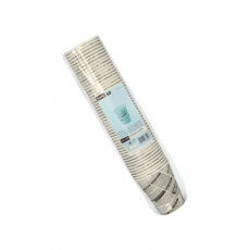 50 Trinkbecher, Pappe To Go 0,2 l Ø 8 cm · 9,2 cm Newsprint