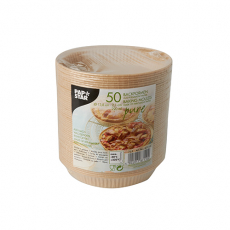 50 Backformen pure 220 ml Ø 13,8 cm · 2,1 cm braun