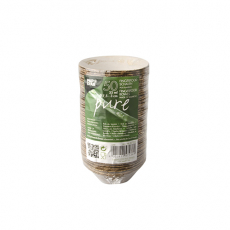 50 Fingerfood - Schalen, Bambus pure rund 55 ml Ø 7,5 cm · 3 cm