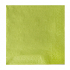 250 Servietten, 3-lagig 1/4-Falz 40 cm x 40 cm limonengrün