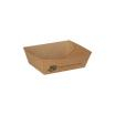 80 Snacktrays, Pappe pure 3,5 cm x 7 cm x 9 cm braun 100% Fair klein