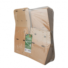 50 Pommes-Frites-Boxen, Pappe pure 14 cm x 14,5 cm x 14,5 cm braun 100% Fair groß
