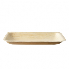 25 Tabletts, Palmblatt pure eckig 24 cm x 16,5 cm x 2 cm