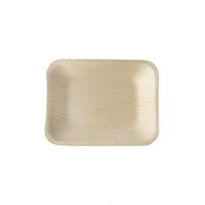 25 Tabletts, Palmblatt pure eckig 16 cm x 12 cm x 2,5 cm