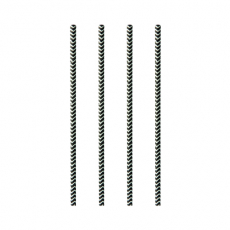 100 Trinkhalme, Papier Ø 6 mm · 20 cm schwarz/weiss Zig-Zag