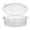 25 Verpackungsbecher mit Klappdeckeln, PP 8-eckig 1,5 l 5,9 cm x 18 cm x 18 cm transparent