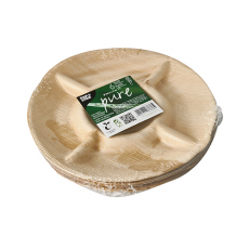 6 Teller, Palmblatt "pure" 5-geteilt Ø 24,5 cm · 2 cm