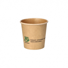 50 Portionsbecher, Pappe 90 ml Ø 6 cm · 5,8 cm braun