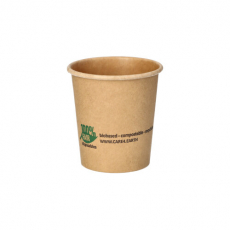 50 Portionsbecher, Pappe 120 ml Ø 6 cm · 6,6 cm braun