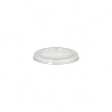 50 Deckel für Portionsbecher, PLA pure rund Ø 6 cm transparent