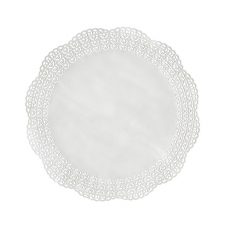 100 Tortenspitzen Fine Line rund Ø 28 cm weiss "Firenze" Premium-Qualität