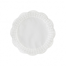 100 Tortenspitzen Fine Line rund Ø 25 cm weiss "Firenze" Premium-Qualität
