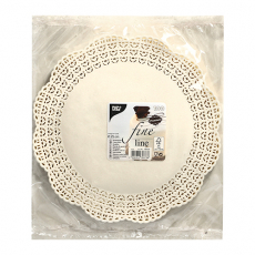 100 Tortenspitzen Fine Line rund Ø 25 cm weiss "Firenze" Premium-Qualität