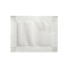 100 Tortenspitzen Fine Line eckig 34 cm x 26 cm weiss "Firenze" Premium-Qualität