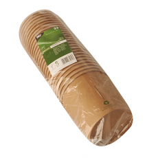 25 Suppenbecher, Pappe 760 ml Ø 11,5 cm · 11 cm braun