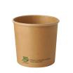 25 Suppenbecher, Pappe 760 ml Ø 11,5 cm · 11 cm braun