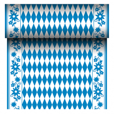 Tischläufer, stoffähnlich, Airlaid 24 m x 40 cm Bayrisch Blau