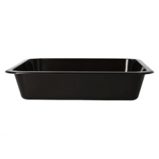 50 Mikrowellenschalen, PP ungeteilt 1330 ml 4,9 cm x 22,7 cm x 17,8 cm schwarz