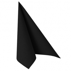 100 Servietten ROYAL Collection 1/4-Falz 40 cm x 40 cm tiefschwarz