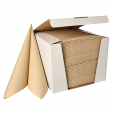 100 Servietten ROYAL Collection 1/4-Falz 40 cm x 40 cm sand