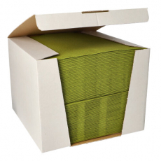 100 Servietten ROYAL Collection 1/4-Falz 40 cm x 40 cm olivgrün