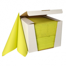 100 Servietten ROYAL Collection 1/4-Falz 40 cm x 40 cm limonengrün