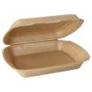 50 Menüboxen mit Klappdeckel, XPP ungeteilt 7 cm x 20,5 cm x 24 cm beige