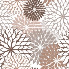 20 Servietten, 3-lagig 1/4-Falz 40 cm x 40 cm taupe Floralies