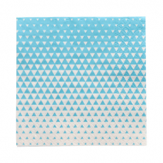 20 Servietten, 3-lagig 1/4-Falz 25 cm x 25 cm türkis Optik