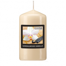 Flavour by GALA Duft-Stumpenkerze Ø 58 mm · 110 mm elfenbein - Sandalwood-Vanilla