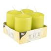 4 Stumpenkerzen Ø 50 mm · 80 mm kiwi