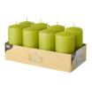 8 Stumpenkerzen Ø 50 mm · 100 mm kiwi