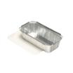 5 Schalen, Alu + Einlegedeckel, PE-beschichtet eckig 1 l 5,4 cm x 11 cm x 21,3 cm