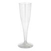 10 Stiel-Gläser für Sekt, PS 0,1 l Ø 4,8 cm · 19,9 cm glasklar einteilig