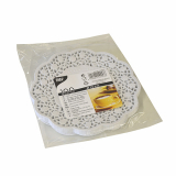 100 Teller- und Tassendeckchen rund Ø 15 cm weiss