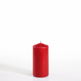 Stumpenkerze Ø 50 mm · 100 mm rot