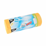 20 Müllsäcke mit Zugband, HDPE 60 l 71 cm x 64,5 cm gelb