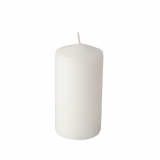 6 Stumpenkerzen Ø 60 mm · 115 mm weiss