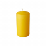 6 Stumpenkerzen Ø 60 mm · 115 mm goldgelb