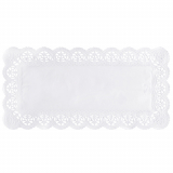 250 Spitzenpapiere eckig 34 cm x 17 cm weiss