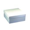 10 Tortenkartons, mit Deckel, Pappe eckig 30 cm x 30 cm x 10 cm weiss