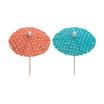 10 Deko-Picker 10 cm farbig sortiert Eisschirmchen Dots