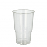 25 Kaltgetränkebecher, PLA pure 0,25 l Ø 7,8 cm · 11 cm glasklar mit Schaumrand