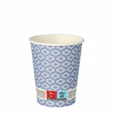 20 Trinkbecher, Pappe To Go 0,2 l Ø 8 cm · 9,1 cm Blå droppen