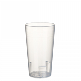 10 Mehrweg-Trinkbecher 0,2 l Ø 6,5 cm · 11,4 cm transluzent unzerbrechlich