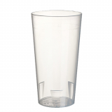 10 Mehrweg-Trinkbecher 0,4 l Ø 7,5 cm · 14,5 cm transluzent unzerbrechlich