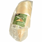 50 Fingerfood - Spitztüten, Holz pure Ø 9,5 cm · 18 cm