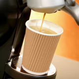 25 Trinkbecher, Pappe To Go 0,3 l Ø 9 cm · 11 cm Ripple Wall