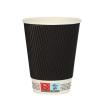 25 Trinkbecher, Pappe To Go 0,3 l Ø 9 cm · 11 cm Ripple Wall